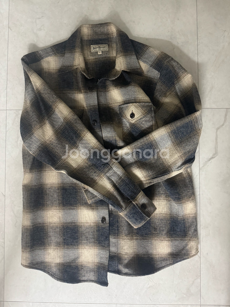 부기홀리데이 워크셔츠 그레이 L사이즈--3