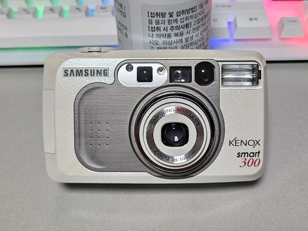 삼성 케녹스 스마트300 화이트 필카 필름 카메라 이미지