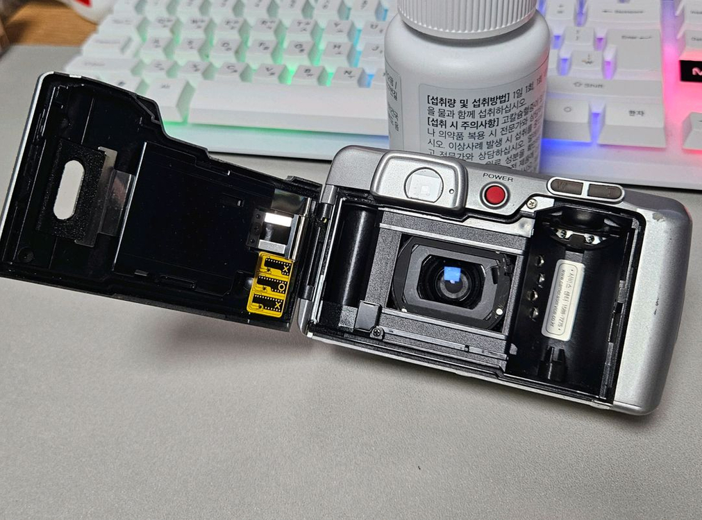 삼성 케녹스 스마트300 화이트 필카 필름 카메라 이미지