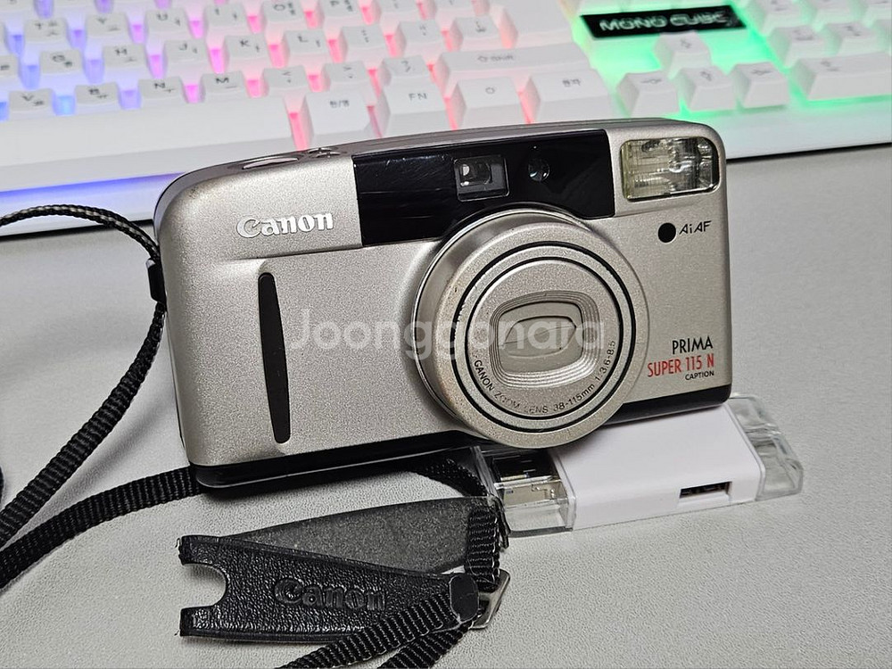 캐논 프리마 슈퍼 115N 필카 필름 카메라 작동확인--0