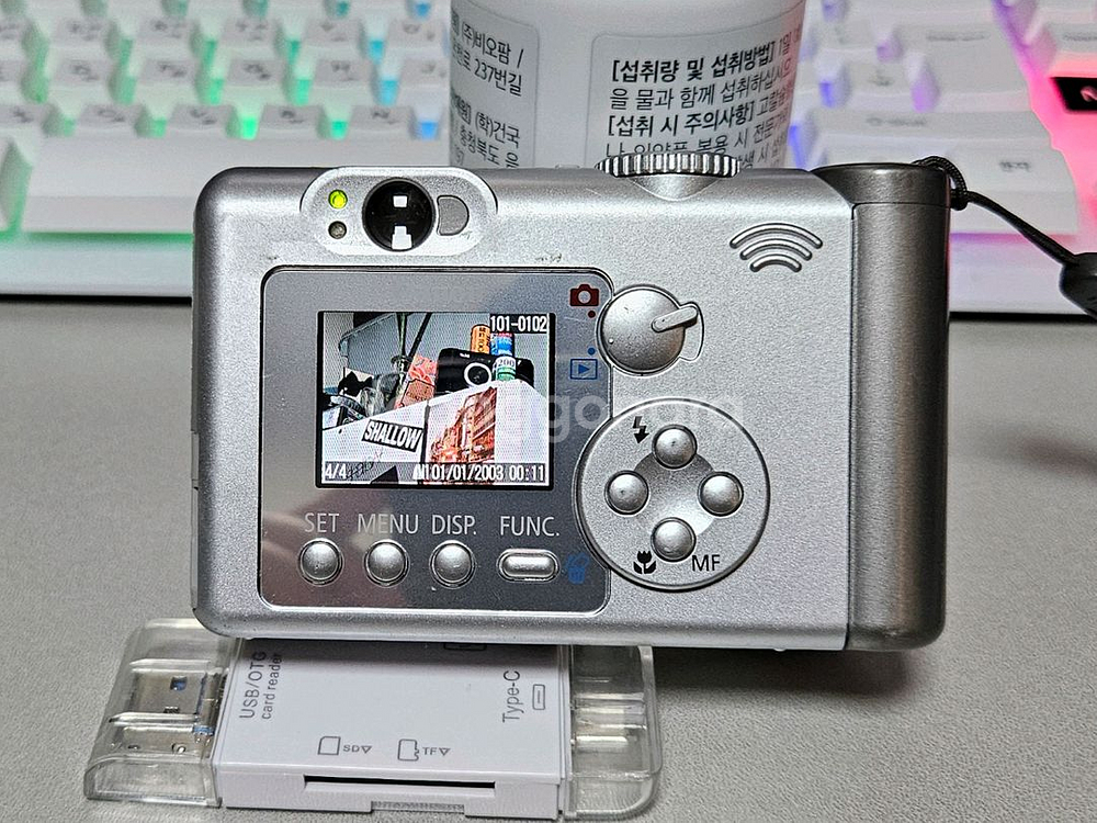 캐논 파워샷 A70 실버 빈티지 디카--3