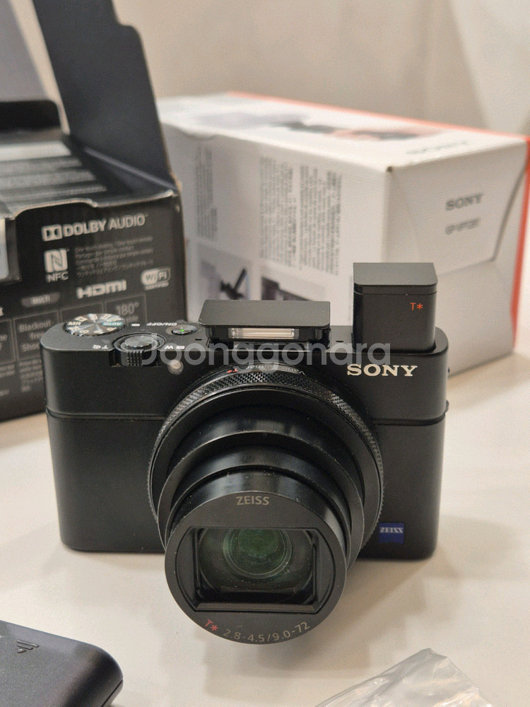 소니 RX100M7 디지털카메라 슈팅그립 추가배터리 박스 풀셋--4