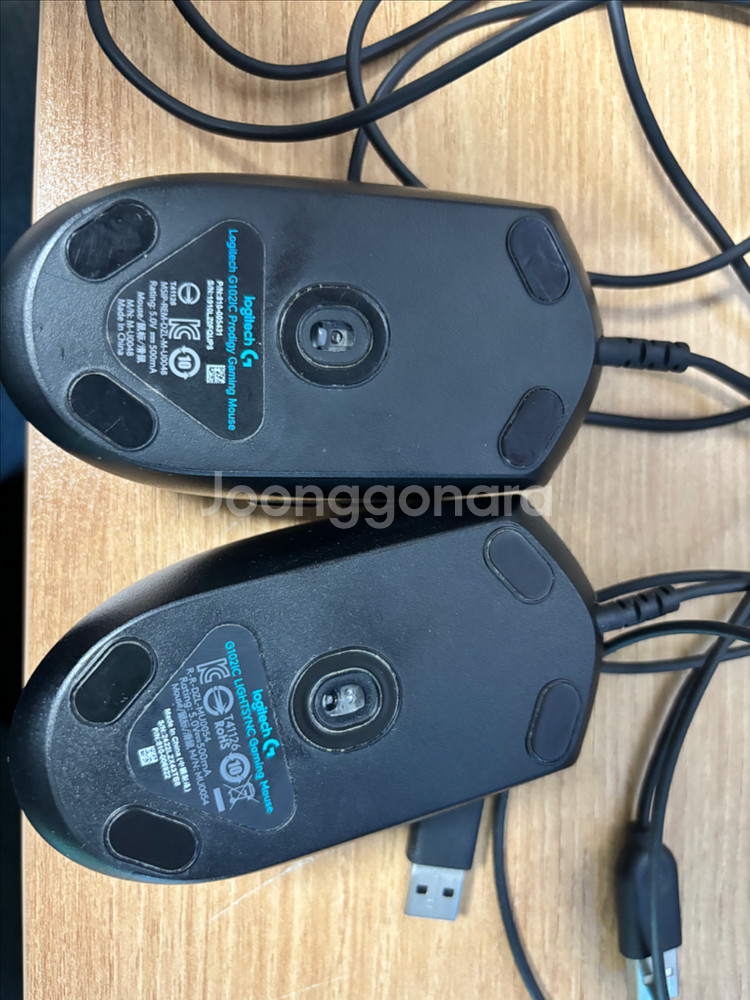 로지텍 G102 게이밍 마우스 2개 일괄--1