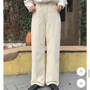 고고싱 코듀로이 밴딩 팬츠/골덴바지 아이보리(택포1.3)