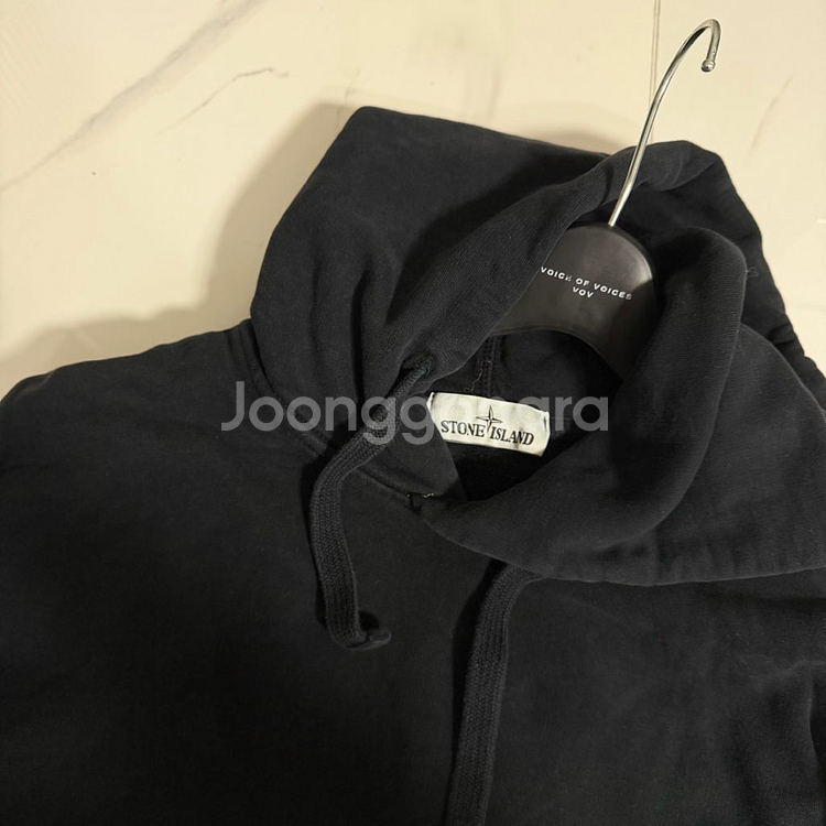 스톤아일랜드 블랙 후드티 L--3