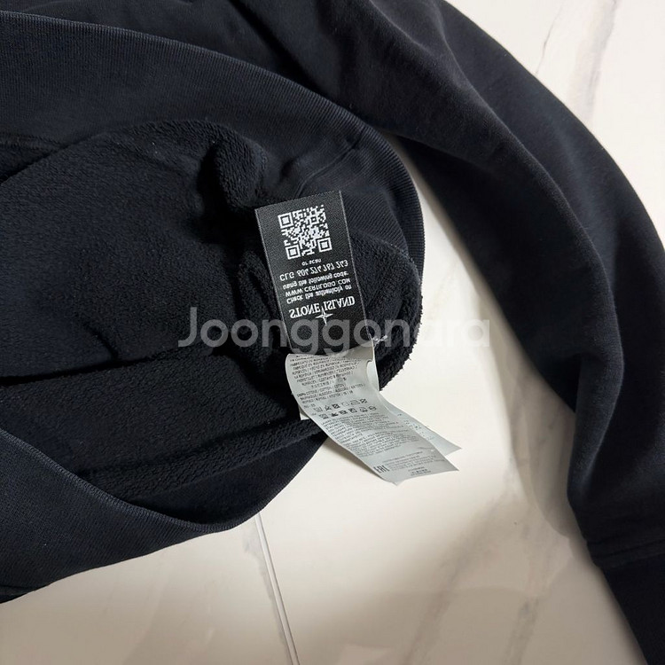 스톤아일랜드 블랙 후드티 L--6