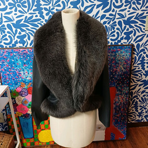 여우털 양가죽 자켓