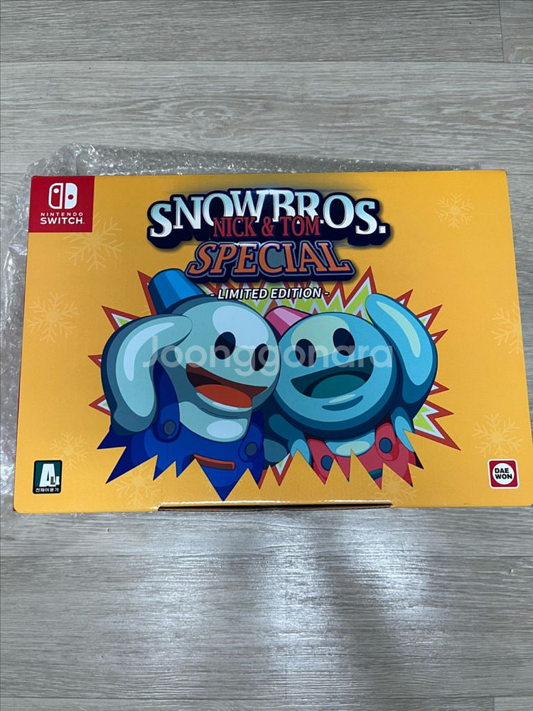 닌텐도 스위치 닉앤톰 스노우브라스1 한정판 박스셋 팝니다--0