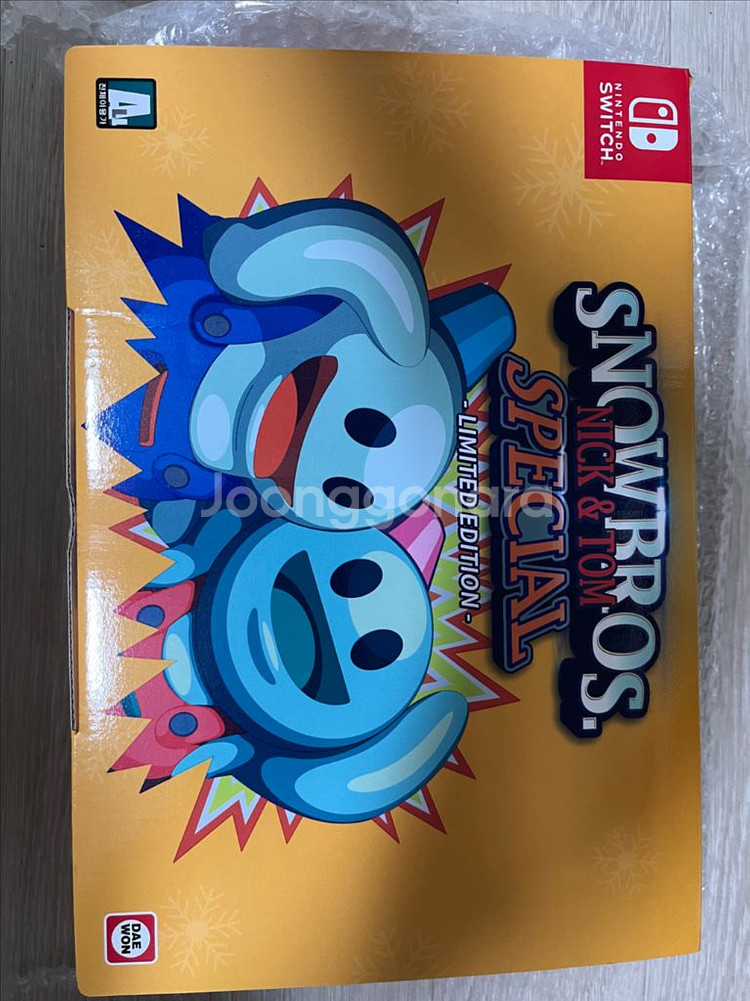 닌텐도 스위치 닉앤톰 스노우브라스1 한정판 박스셋 팝니다--5