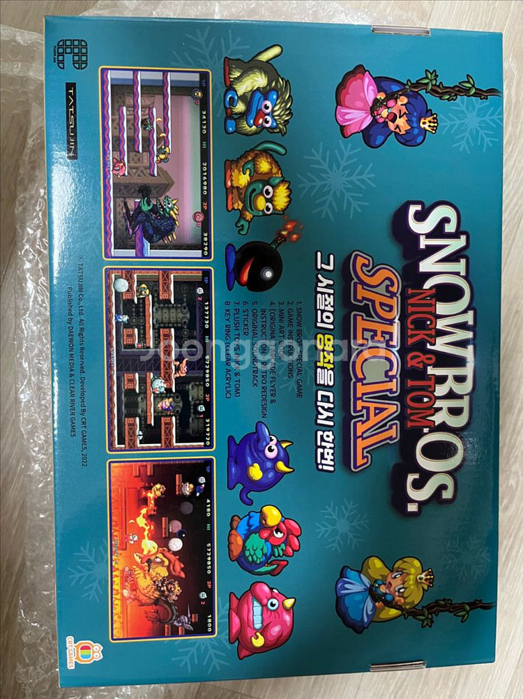 닌텐도 스위치 닉앤톰 스노우브라스1 한정판 박스셋 팝니다--4