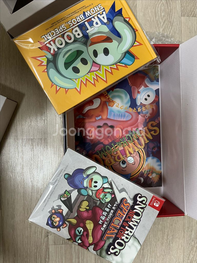 닌텐도 스위치 닉앤톰 스노우브라스1 한정판 박스셋 팝니다--2