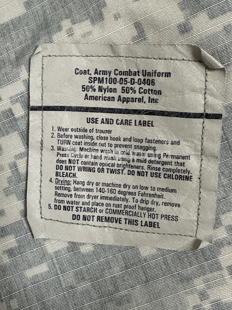 미군 구형 ACU 전투복 상의 (M/R) (L)--6