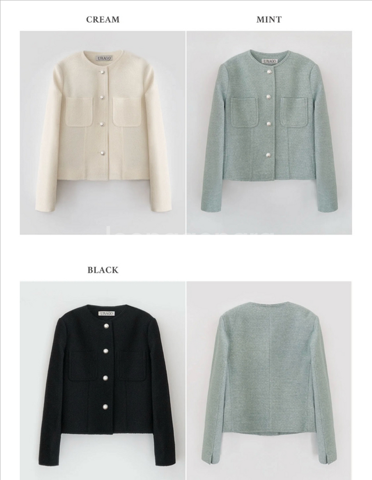 유라고 소피 트위드 재킷--1