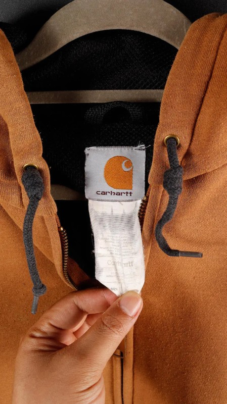 [L] 칼하트 된장 후드집업져지--4