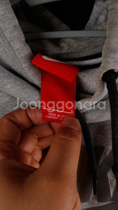 [L] 나이키 에어 회색후드티--2