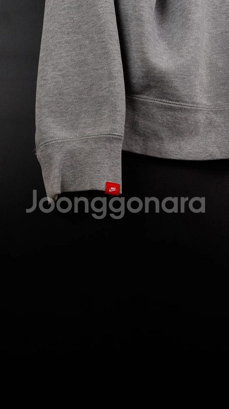 [L] 나이키 에어 회색후드티--5