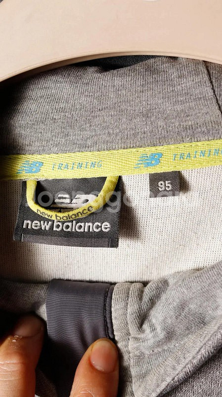 [L] 뉴발란스 회색 후드집업--4