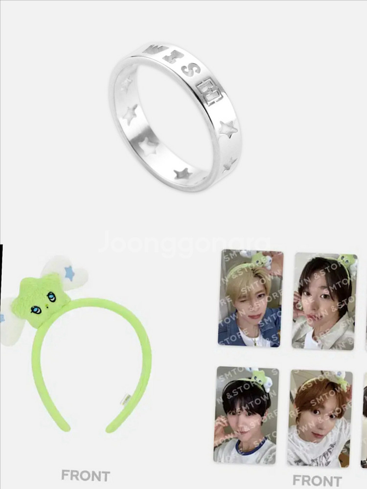 위시링 + 위츄 머리띠, 포카 인형 엔시티 위시 반지 컬러 팝업--0