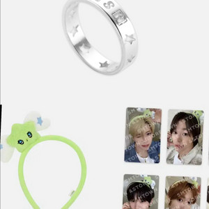 위시링 + 위츄 머리띠, 포카 인형 엔시티 위시 반지 컬러 팝업