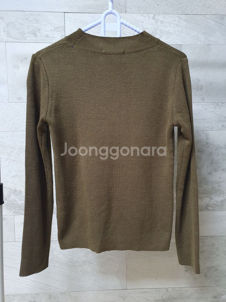 (상태좋음)갈색 니트티 프리사이즈--1