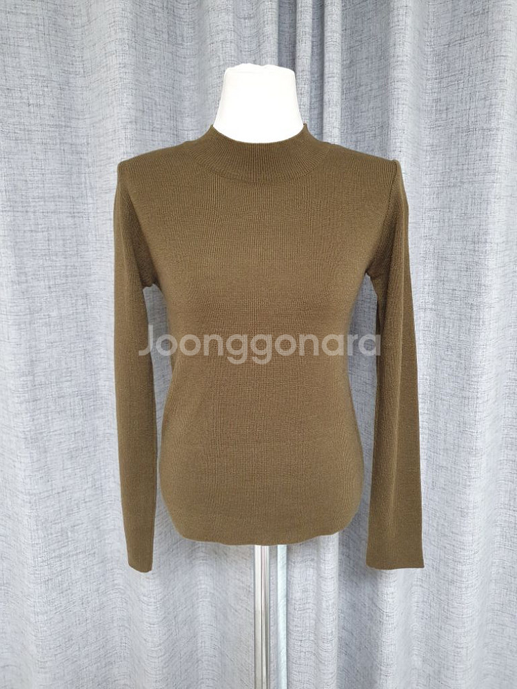 (상태좋음)갈색 니트티 프리사이즈--2