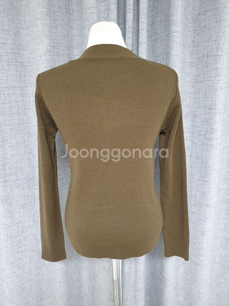 (상태좋음)갈색 니트티 프리사이즈--3