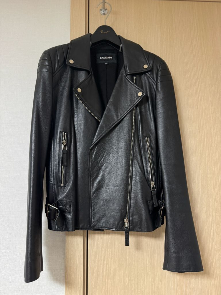 카시바디 100% 양가죽 라이더자켓 55사이즈--9