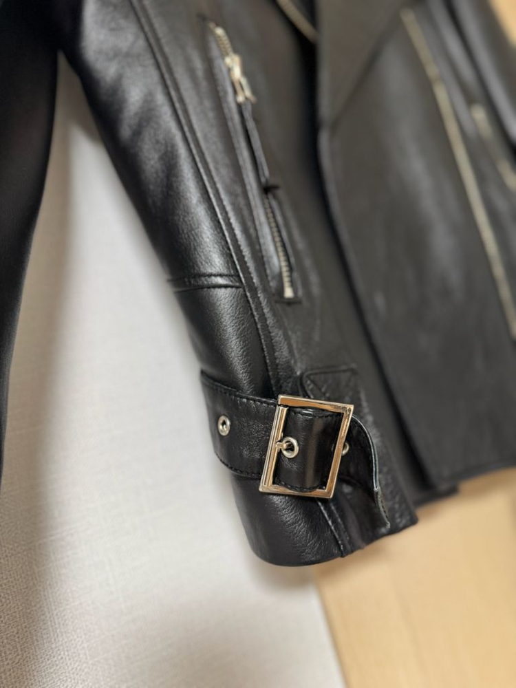 카시바디 100% 양가죽 라이더자켓 55사이즈--14