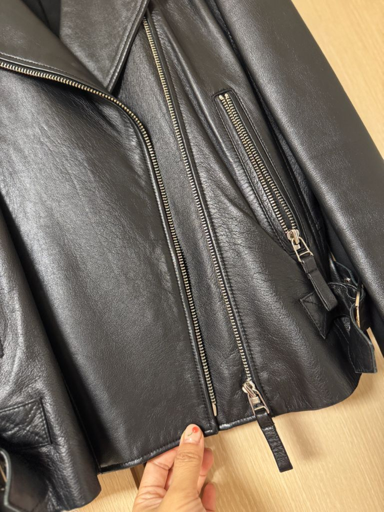 카시바디 100% 양가죽 라이더자켓 55사이즈--13