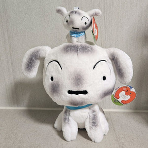 탄광마을 흰둥이 중형인형 키링세트