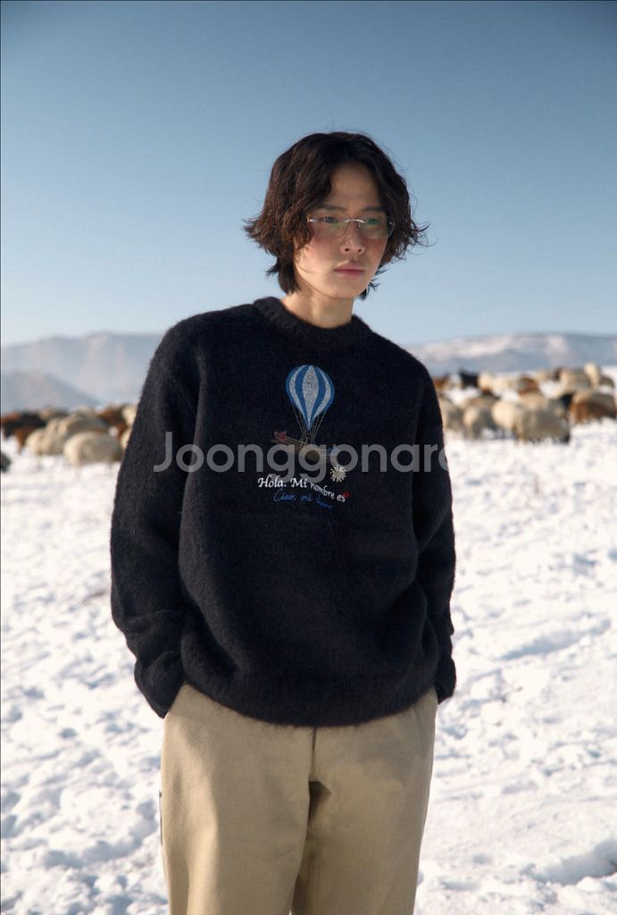 [L] STU 23FW 애드 벌룬 니트 블랙 STU OFFICE--0