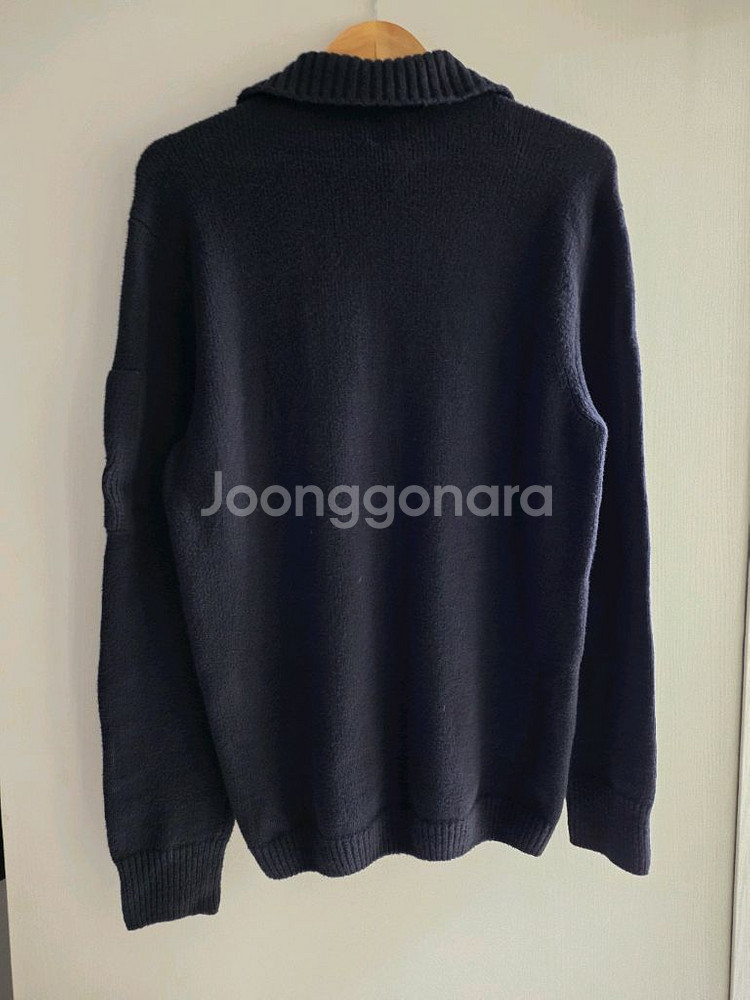 CP컴퍼니 블랙 하프 니트 집업 52 사이즈(국내105)--1