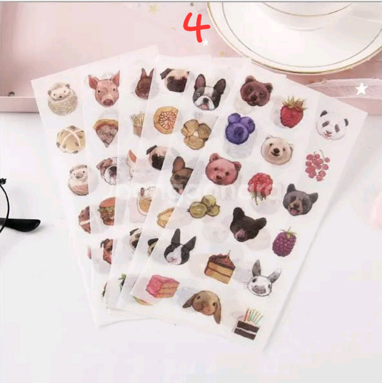 (처분) 다꾸 화지 스티커 9종--3