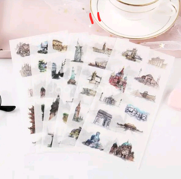 (처분) 다꾸 화지 스티커 9종--7