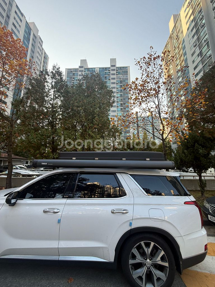 (각개가능)아이캠퍼 스카이캠프3.0 슬림 랩토도장루프탑텐트 &툴레 옴니스터 어닝2.6m--4