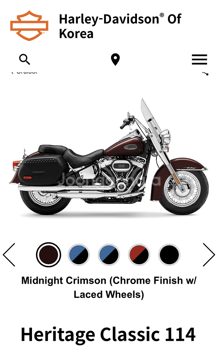 22년 헤리티지 클래식 114 크롬 할리데이비슨 소프테일--0