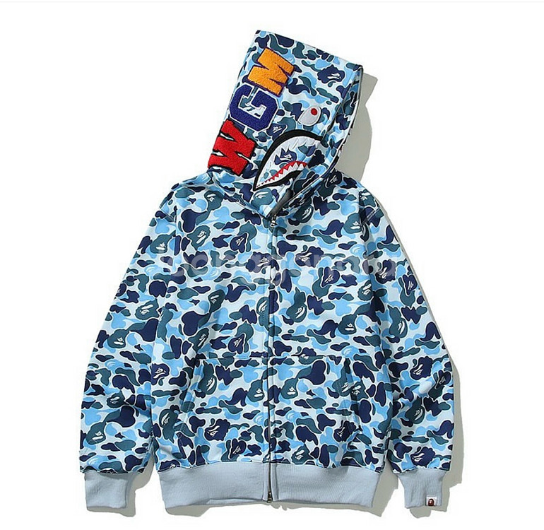 베이프 샤크 후드집업--0