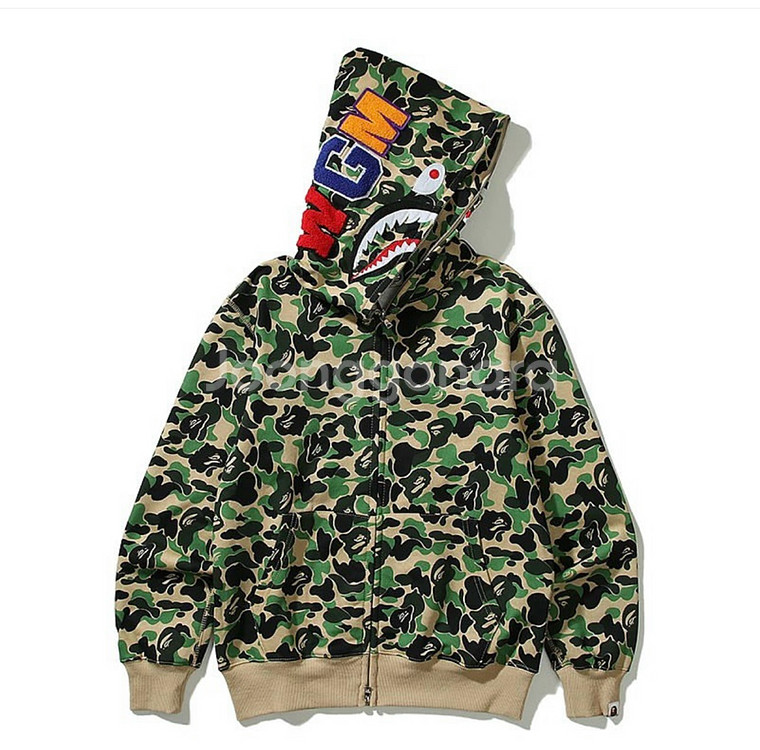 베이프 샤크 후드집업--4