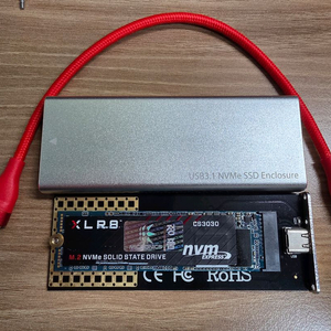 PNY CS3030 2TB SSD 및 리뷰안 외장 케이스
