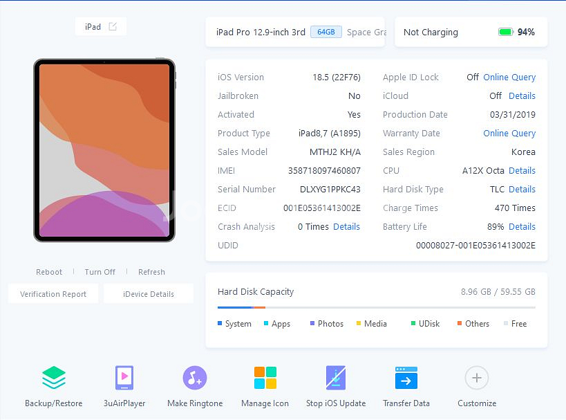아이패드프로3세대 12.9 64G 셀룰러, 애플펜슬 2세대--6