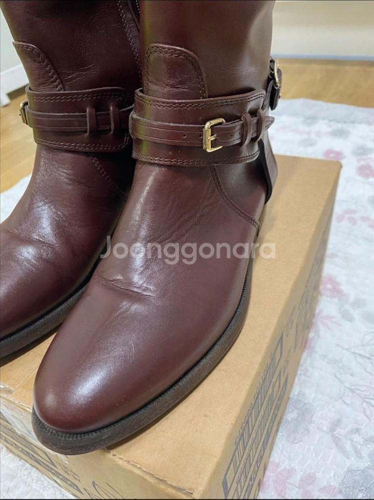 버버리 정품 36 여성 롱부츠--1