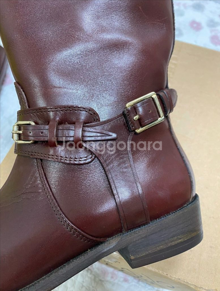 버버리 정품 36 여성 롱부츠--3