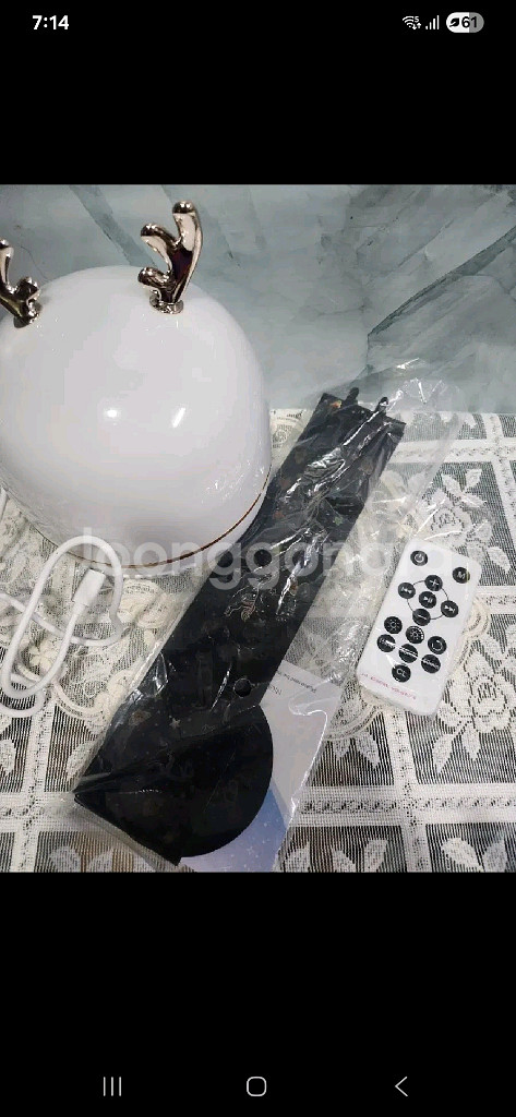 새상품)루돌프 싼타오르골 조명 프로젝터--6