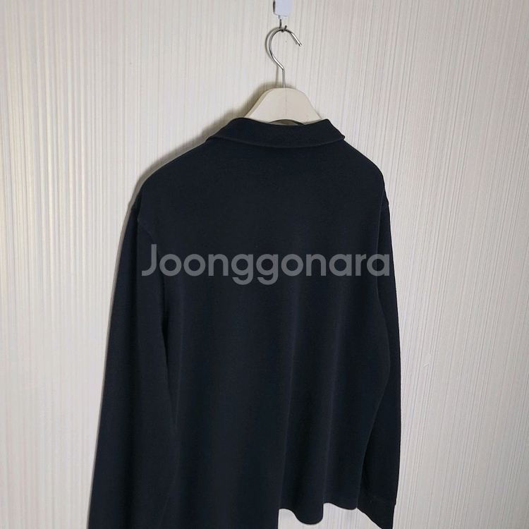 M 폴로 에스테이트립 하프집업 니트맨투맨 블랙 티셔츠--3