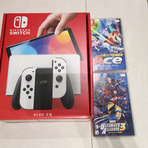 닌텐도스위치 oled 화이트, 게임 2개 일괄