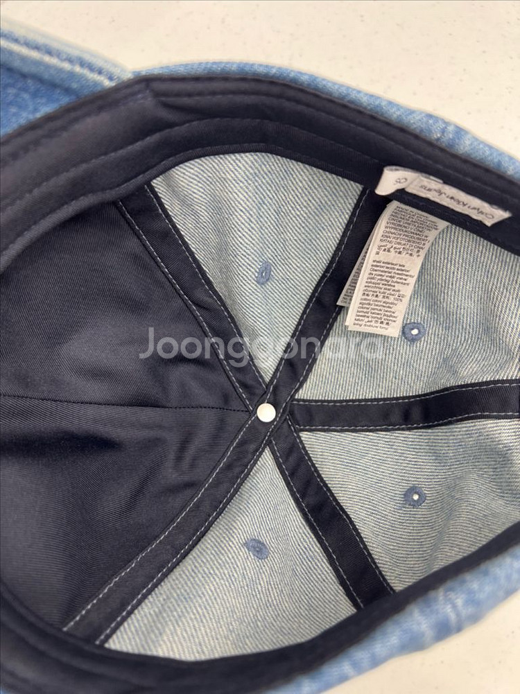 ck 정품 청모자 데님 볼캡 미착용 팝니다--2