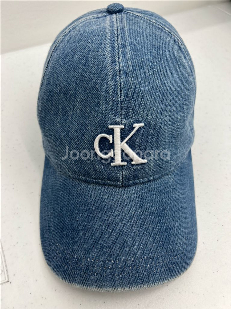 ck 정품 청모자 데님 볼캡 미착용 팝니다--0