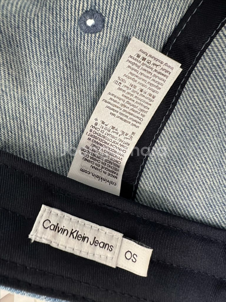 ck 정품 청모자 데님 볼캡 미착용 팝니다--3