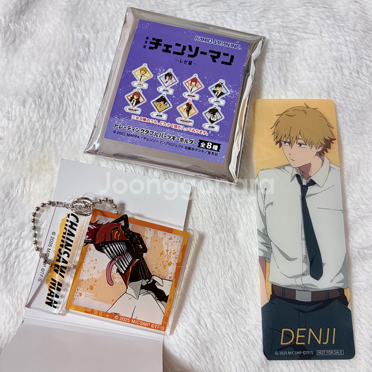 체인소맨 레제편 덴지 체인소 아크릴 키링 팝업 한정 책갈피--0