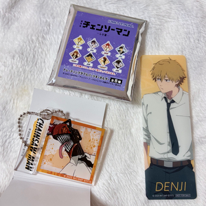 체인소맨 레제편 덴지 체인소 아크릴 키링 팝업 한정 책갈피